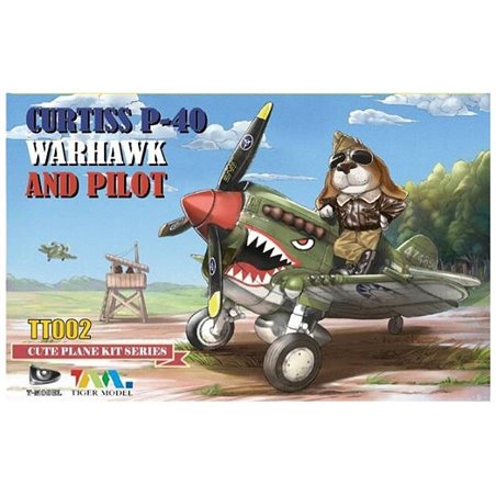 Cute Fighter Series: P-40 Warhawk w/Dog Pilot Figure