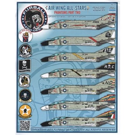 1/48 decals "Airwing All-Stars Phantoms Part II"