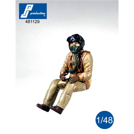 1/48 US Navy Pilot seated in a/c (50s) resina