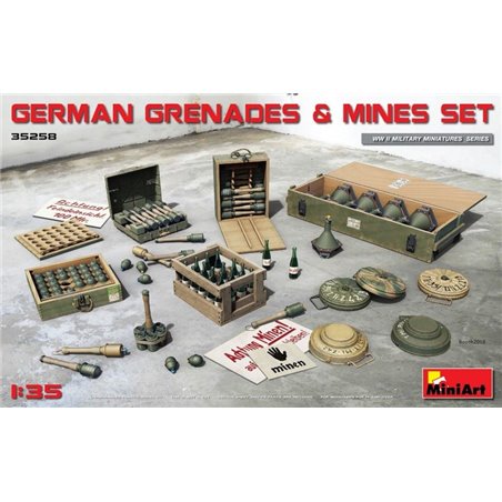 1/35 GERMAN GRENADES & MINES SET