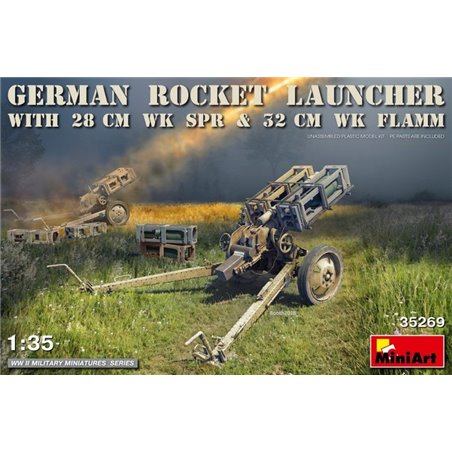 1/35 GERMAN ROCKET LAUNCHER with 28cm WK Spr & 32cm WK Flamm