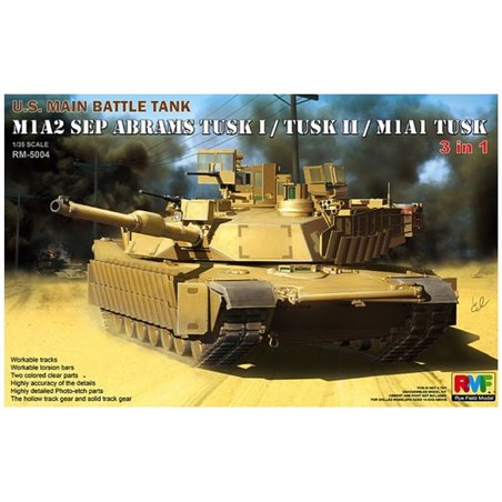 1/35 M1A2 SEP Abrams Tusk I / Tusk II / M1A1 Tusk (3 in 1) 