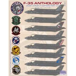 1/48 decals Lockheed-Martin F-35 Lightning II Anthology Part III