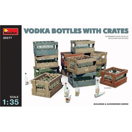 1/35 VODKA BOTTLES WITH CRATES