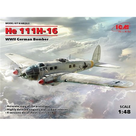 1/48 He 111H-16, WWII German Bomber