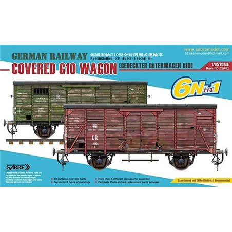 1/35 German Railway G10 covered wagon  