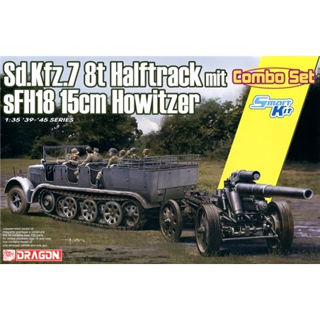 1/35 Sd.Kfz.7 8(t) Halftrack + s.FH.18 Howitzer