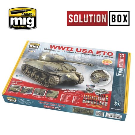 WW II AMERICAN ETO SOLUTION BOX