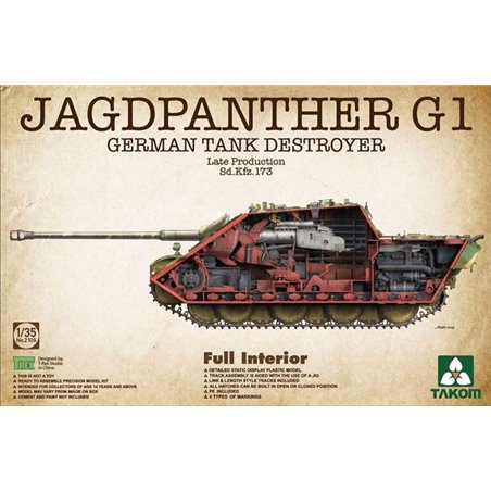 1/35 Jagdpanther G1 German Tank Destroyer Late Production Sd.Kfz. 173