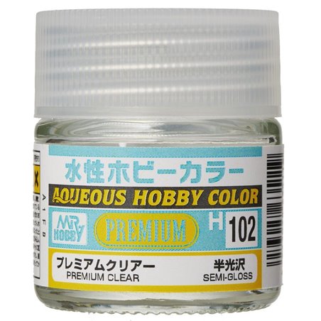 H102 AQUEOUS HOBBY COLOR PREMIUM CLEAR (SEMI-GLOSS)