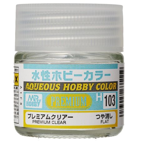 H103 AQUEOUS HOBBY COLOR PREMIUM CLEAR (FLAT)