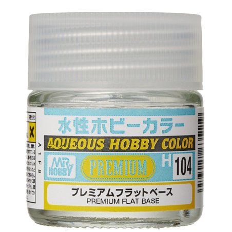 H104 AQUEOUS HOBBY COLOR PREMIUM CLEAR (FLAT BASE)