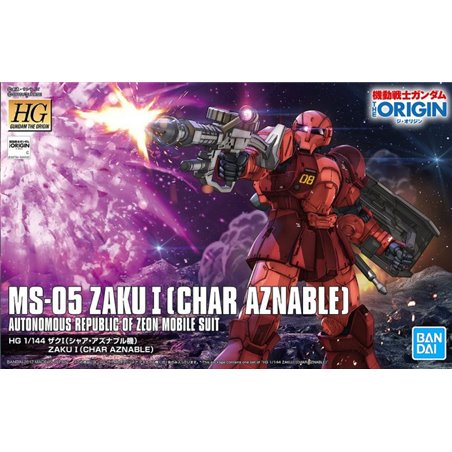 1/144 Mobile Suit Gundam: The Origin - HG Zaku I (Char Aznable)