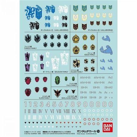 Bandai GD-104 Mobile Suit Gundam Iron-Blooded Orphans 2 decals