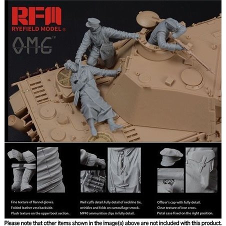 1/35 Figures for PANTHER G, Fallen Resin