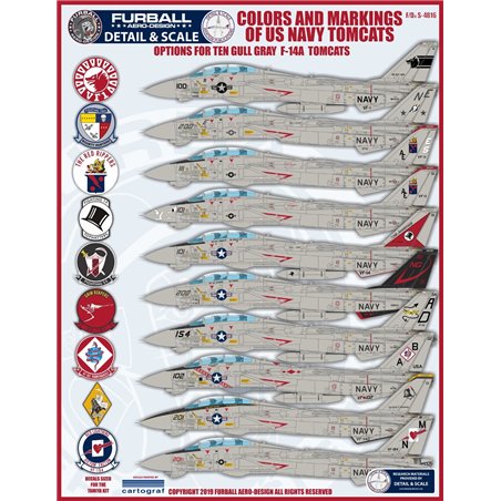 1/48 decals “Colors and Markings of US Navy Grumman F-14s Part VIII"