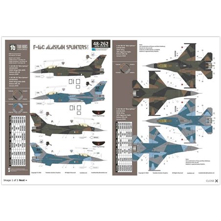 Calcas 1/48 Lockheed-Martin F-16C Alaskan Splinters Part II Part II 