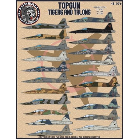 1/48 decals "TOPGUN Tigers and Talons" 