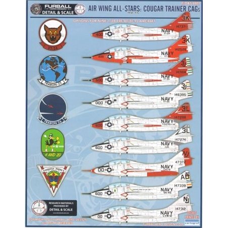 1/48 decals Air Wing All Stars Cougar Trainer CAG 