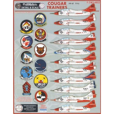 1/48 decals Cougar Trainers 
