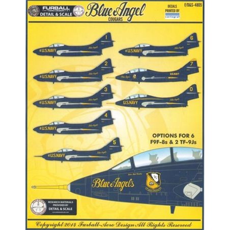 1/48 decals Blue Angel Cougars
