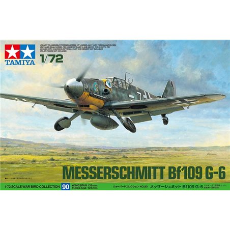 Maqueta de avión Tamiya 1/72 Messerschmitt Bf109 G-6