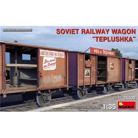 1/35 SOVIET RAILWAY WAGON TEPLUSHKA