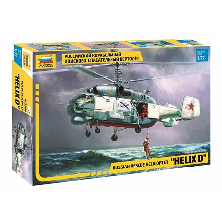 1/72 Zvezda Helix D Russian Rescue Helicopter model kit