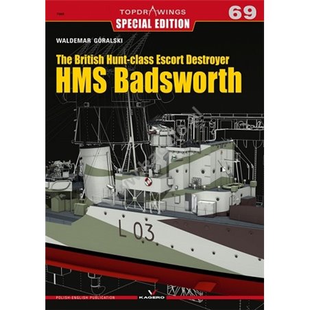 69- The British Hunt-class Escort Destroyer HMS Badsworth