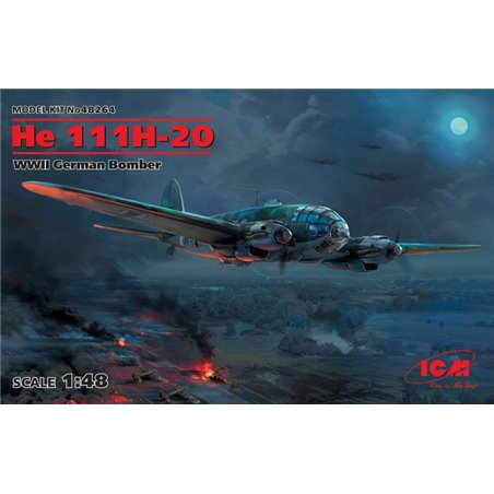 1/48 HE 111H-20, WWII GERMAN BOMBER