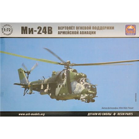 Maqueta de helicoptero Ark Models 1/72Mil Mi-24V
