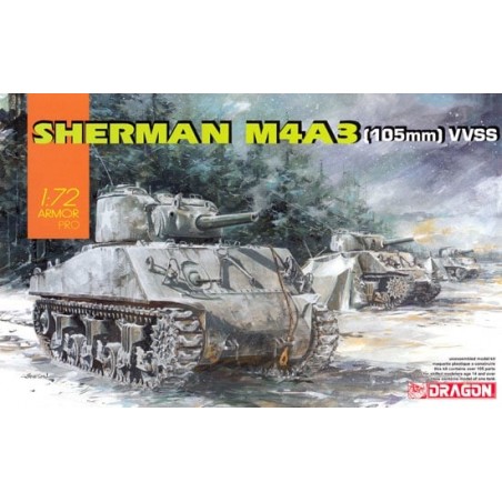1/72 SHERMAN M4A3 (105MM) VVSS