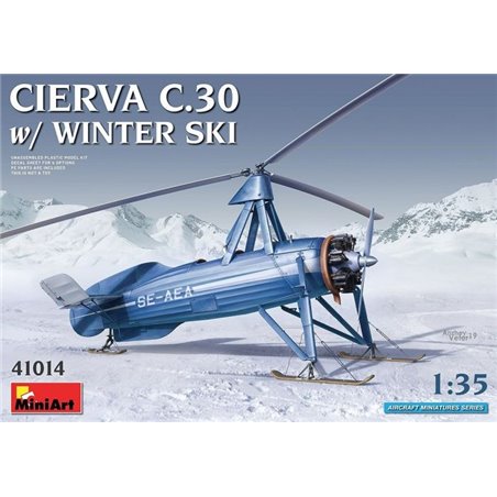 Miniart 1/35 Cierva C.30 w/ Winter Ski model kit
