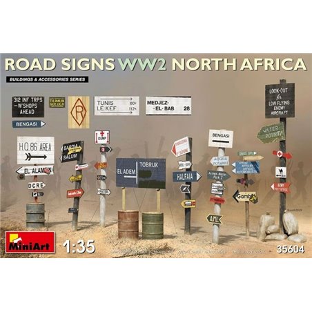 1/35 ROAD SIGNS WW2 NORTH AFRICA