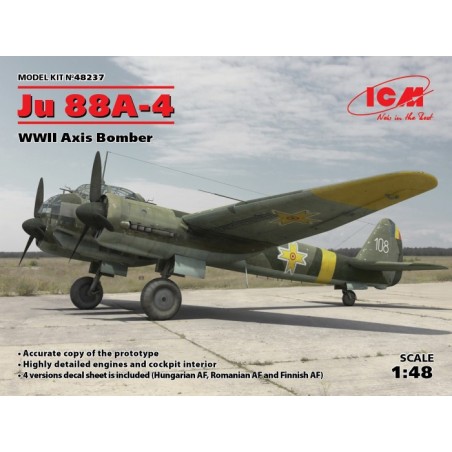 ICM 1/48  Ju 88A-4 WWII Axis Bomber