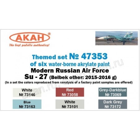 Set de Pinturas Modern Russian AF Su-27 (Belbek 2015-2016 ) 