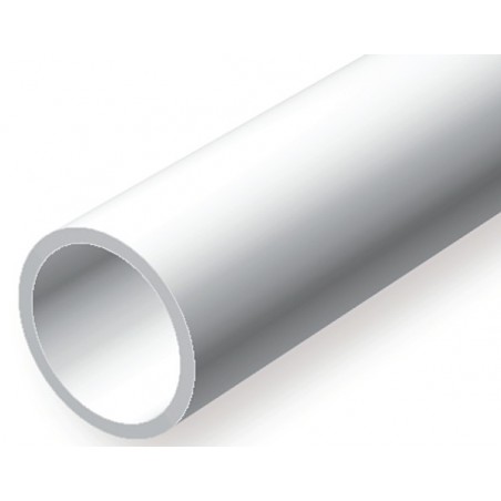 EVERGREEN OPAQUE WHITE POLYSTYRENE TUBING (Chosse size)
