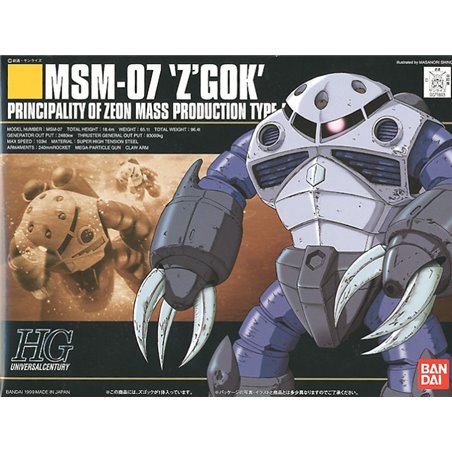 Bandai 1/144 HGUC Z'Gok Production Type Gundam model kit