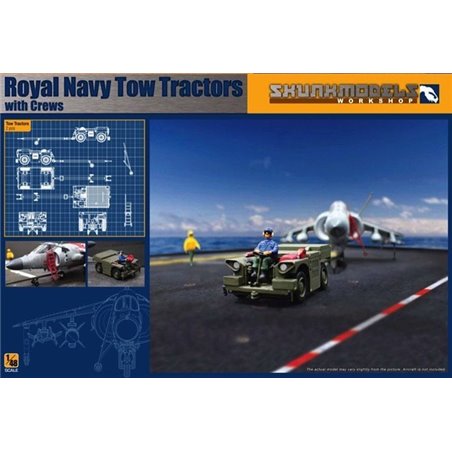 1/48 ROYAL NAVY TOW TRACTORS WITH CREWS