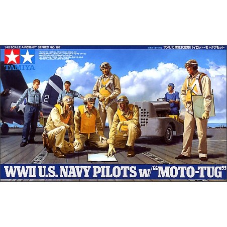 1/48 WWII US NAVY PILOTS W/"MOTO-TUG"