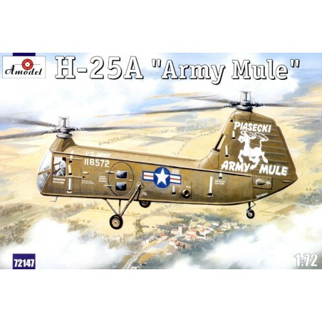 Maqueta de helicoptero Amodel 1/72 H-25A "Army Mule"