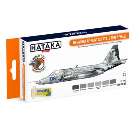 Hataka Ukrainian AF paint set vol. 2 (Grey Pixel)