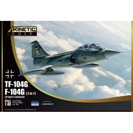 1/48 TF-104G/F-104G STARFIGHTER GERMAN AIR FORCE (2 IN 1)