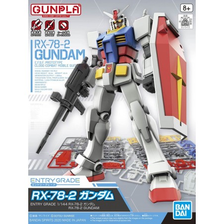 Maqueta Gundam Bandai 1/144 ENTRY GRADE RX-78-2 GUNDAM