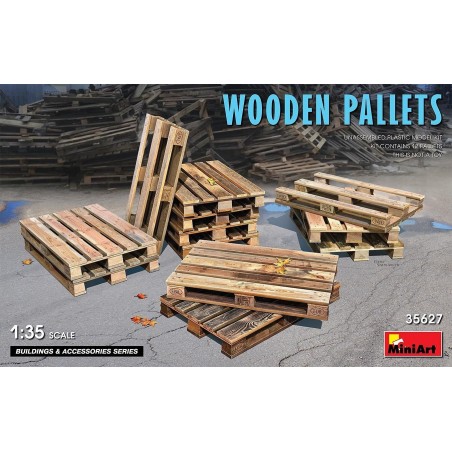 Maqueta Miniart Wooden Pallets (12PCS)