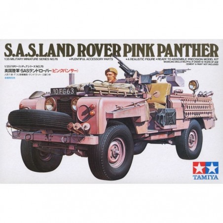 Tamiya 1/35 British SAS Land Rover "Pink Panther" car model kit