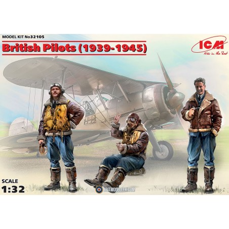 1/32 BRITISH PILOTS (1939-1945) (3 FIGURES)