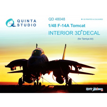 1/48 F-14A Tomcat  Interior 3D Decal