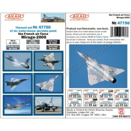 Set de Pinturas French AF Mirage 2000