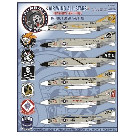 1/48 decals  Airwing All-Stars: McDonnell Phantoms Part 3